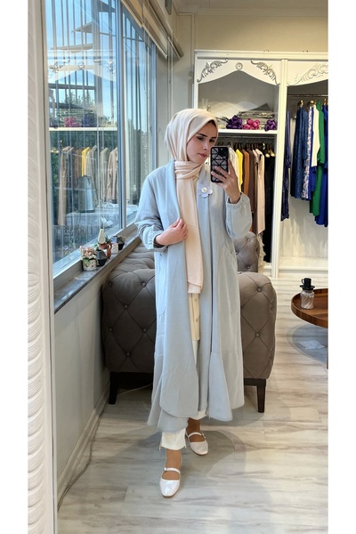 Invee İNVEE 6813 Gri Keten Kap