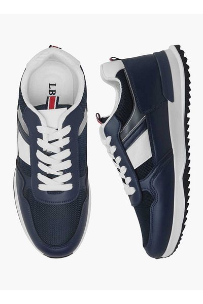LBL by Shoexpress LBL by Shoexpress Panelled Sneakers with Lace-Up Closure