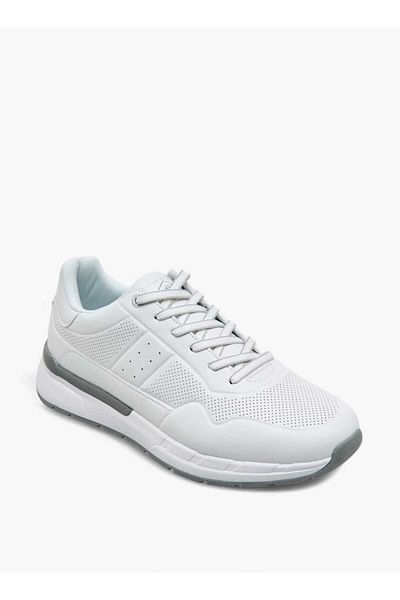 Lee Cooper Men's  Perforated Detail Lace-Up Sneakers