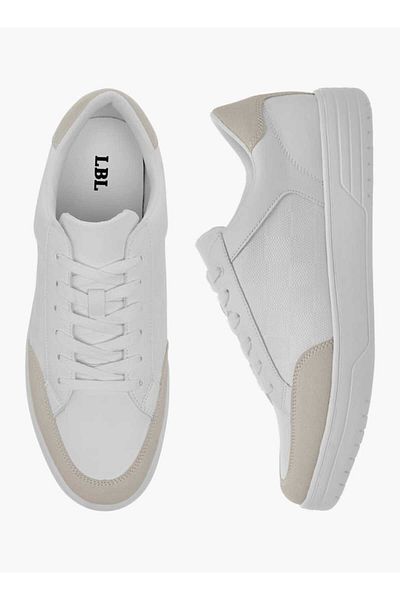 LBL by Shoexpress Panelled Lace-Up Sneakers