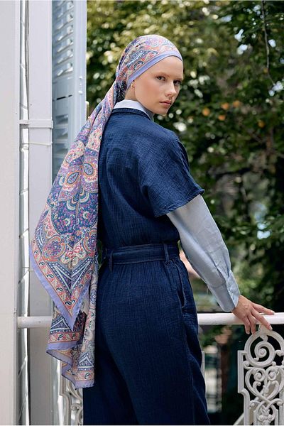carell Harmony Lilac Comfy Silk Shawl