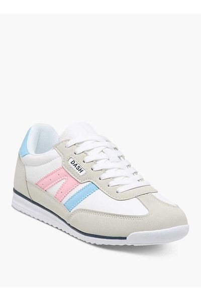 Dash Panelled Sneakers with Lace-Up Closure