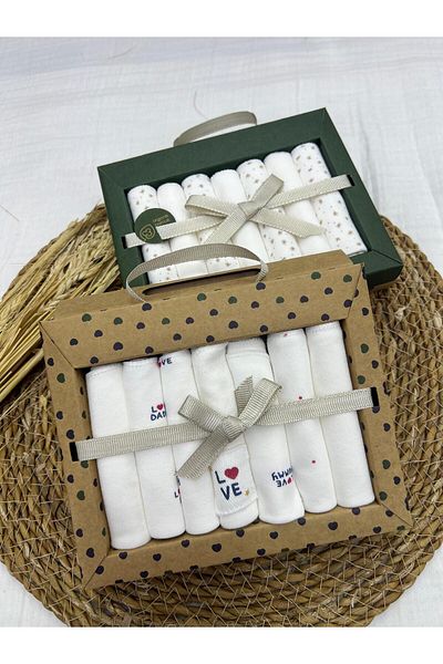 ByBest Beauty 2025 Patterned Combed Cotton Baby Mouth Wipes - 7 Pack (2 Pack)