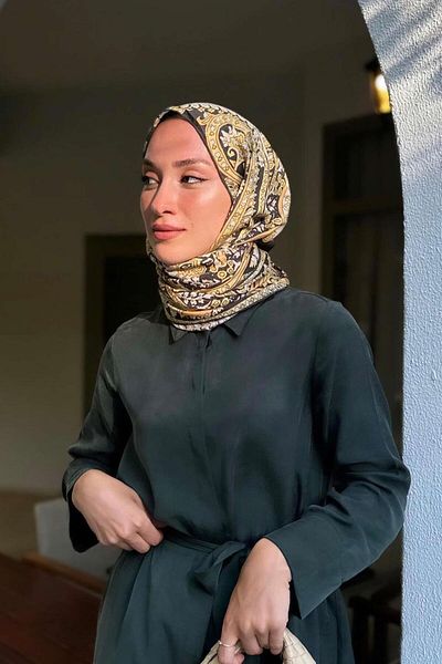 carell Sena Sever's Choice Desert Brown Comfy Silk Shawl
