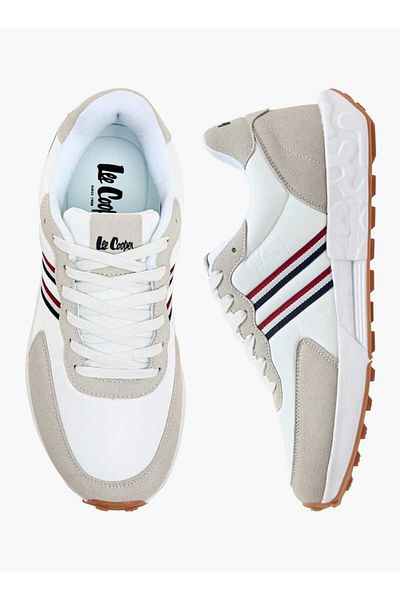 Lee Cooper Lee Cooper Men's Panelled Sneakers with Lace-Up Closure