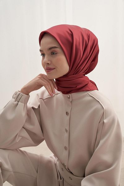 carell Φουλάρι μπορντό Twill