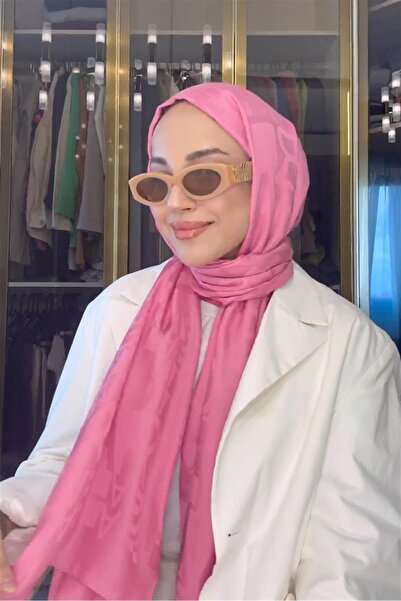 carell شال حريري إيطالي من قماش الجاكار بنمط حروف اختيارية من Betül Smoke بال...