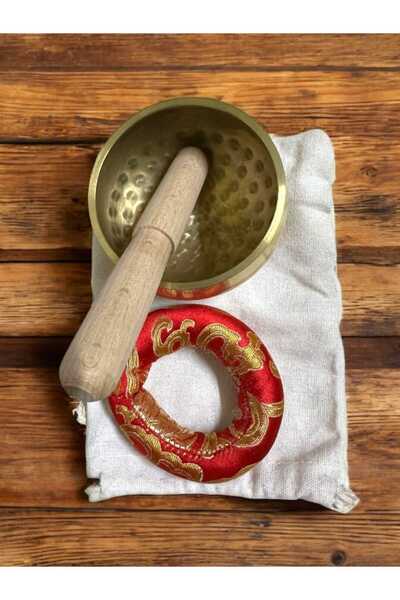 The Magıc of Healıng Bol de meditație realizat manual, set de clopote tibetani