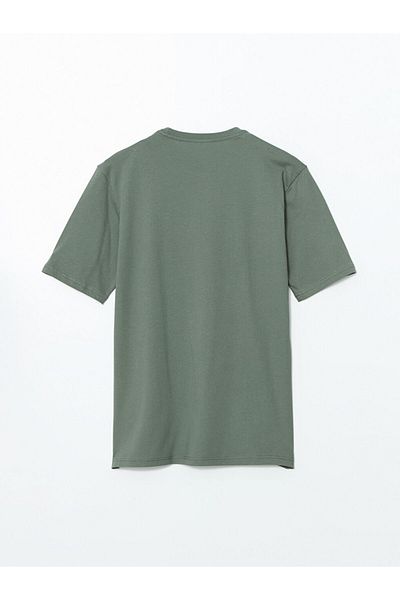 LC Waikiki Ανδρικό μπλουζάκι LCW Crew Neck με εμπριμέ χτενισμένο βαμβάκι