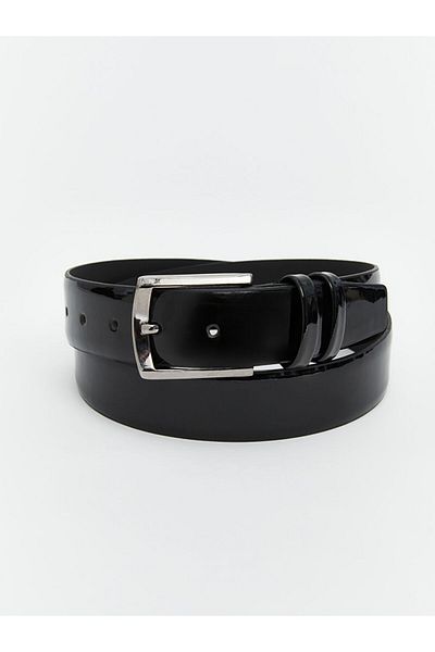 LC Waikiki Lcw Accessories Black Leather Look Men's Belt