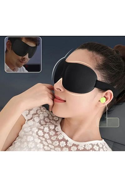 Ankaflex Premium Black Sleeping Eye Patch Eye Mask
