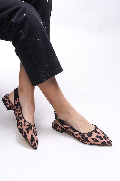 Riccon Γυναικεία παπούτσια με τακούνι Athstele Leopard - 0012400