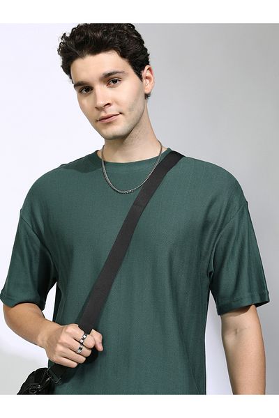 Highlander By Styli Solid Drop Shoulder Oversized T-Shirt