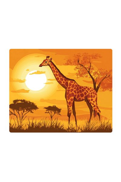 lili hediyelik Mousepad with Giraffe 17,5X21,5 cm