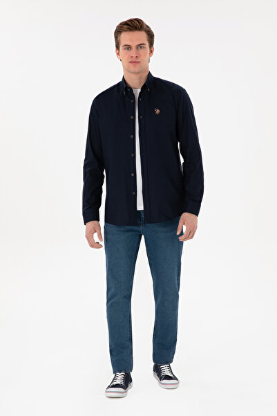 U.S. Polo Assn. U.s. Polo Assn. Dokuma Uzun Kol Regular Gömlek 2083079