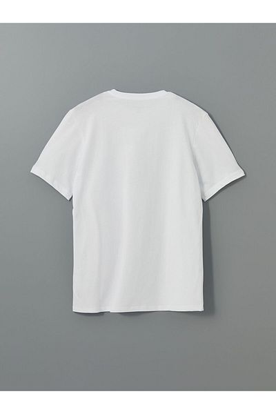 LC Waikiki Tricou pentru bărbați din bumbac pieptănat cu decolteu