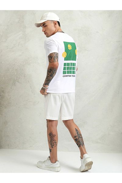 Highlander By Styli Graphic Print Round Neck Relaxed Fit T-Shirt