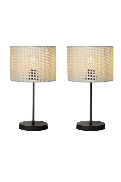 AG LightDesign Modern Stylish White Lampshade - Double Table Lamp