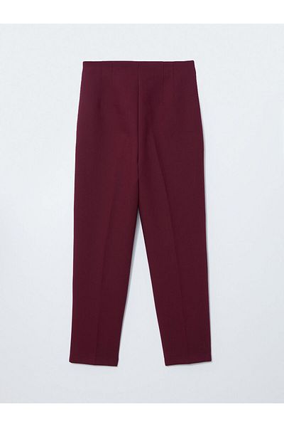 LC Waikiki Lcw Vision Burgundy Carrot Cut Women's Trousers