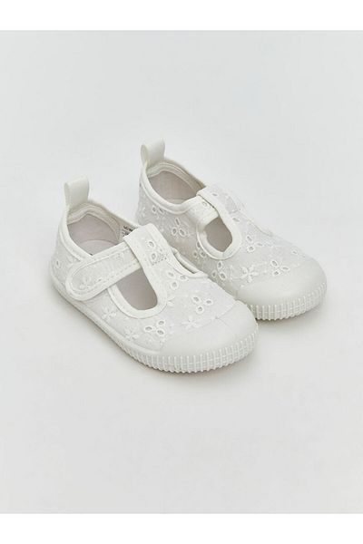 LC Waikiki Beige Velcro Baby Girl First Step Shoes