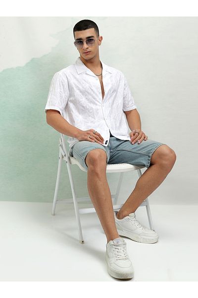 Highlander By Styli Floral Print Relaxed Fit Shirt