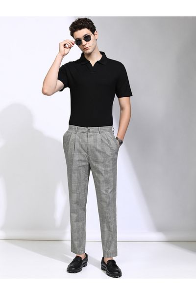 Highlander By Styli Solid Regular Fit Polo Neck T-Shirt