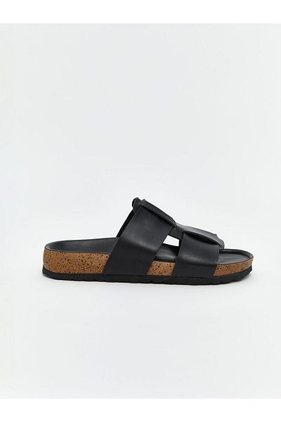 LC Waikiki Leather Look Men's Slippers