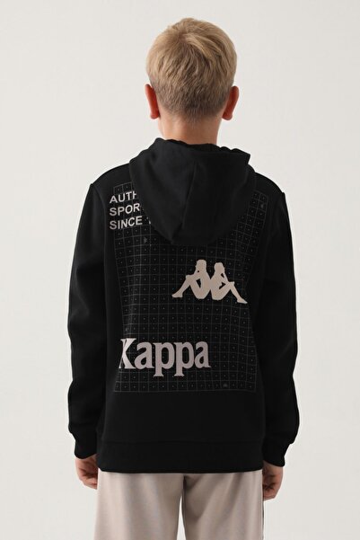 Kappa Світшот для хлопчиків 7-16 років - Чорний