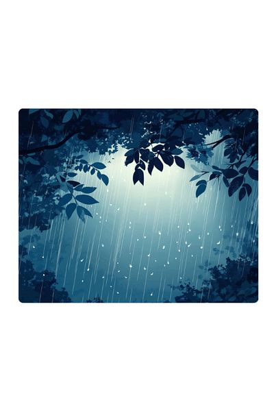 lili hediyelik Rainfall Printed Mousepad 17,5X21,5 cm