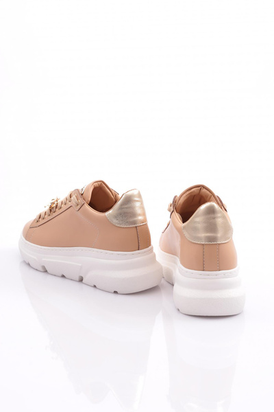 DGN Women's Thick Sole Bee Buckle Sneakers Shoes Nude 15299633118