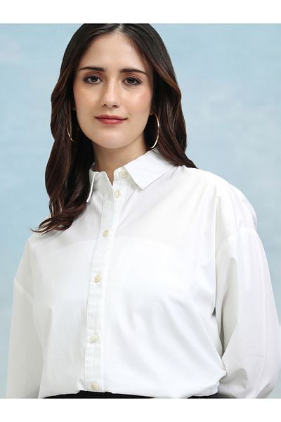 Tokyo Talkies By Styli Relaxed Fit Longline Casual Shirt