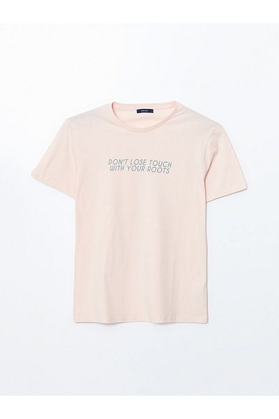 LC Waikiki New Season Crew Neck Printed Combed Cotton Ανδρικό Tisort - S5KO96Z8