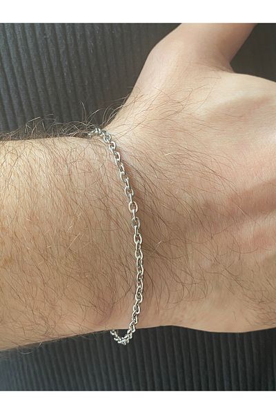 kurukafagift Men's Steel Chain Bracelet 2.5mm