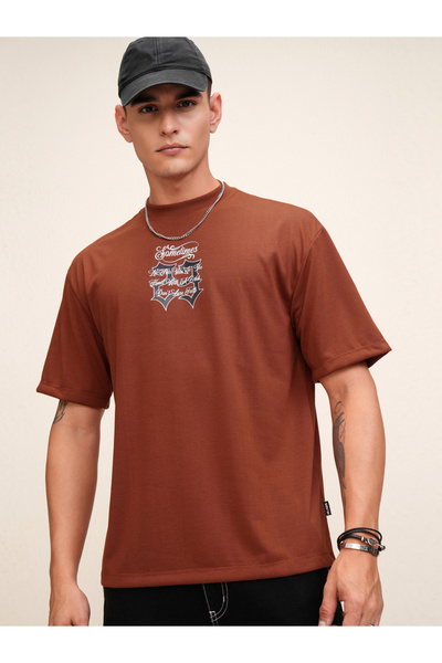 Highlander By Styli Graphic Print Round Neck Regular Fit T-Shirt