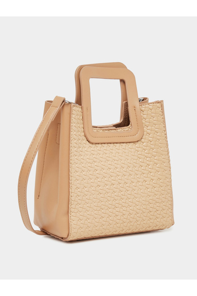 Styli حقيبة يد منقوشة بمقبض علوي مربع وإغلاق مغناطيسي