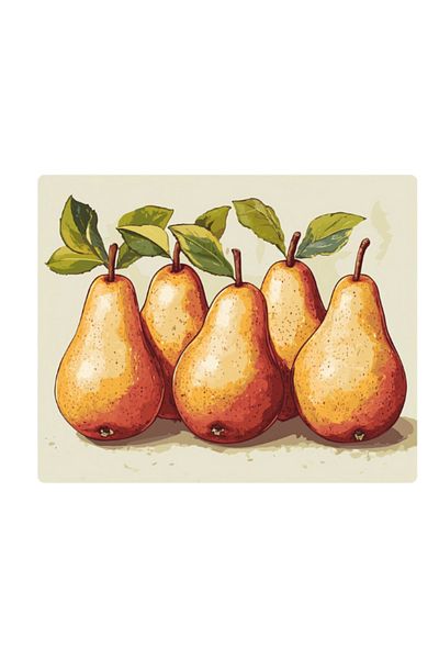 lili hediyelik Pear Printed Mousepad 17.5X21.5 cm