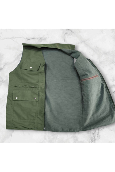 ankays Багатокишеньковий мисливський жилет, ручної роботи жилет, мисливський жилет, робочий жилет, садовий жилет, будівельний жилет