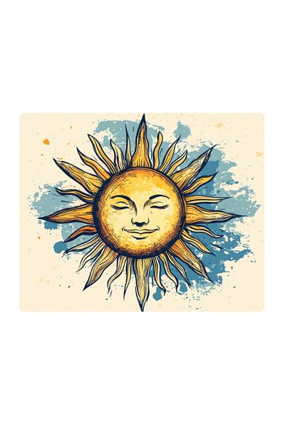 lili hediyelik Sun Printed Mousepad 17.5X21.5 cm