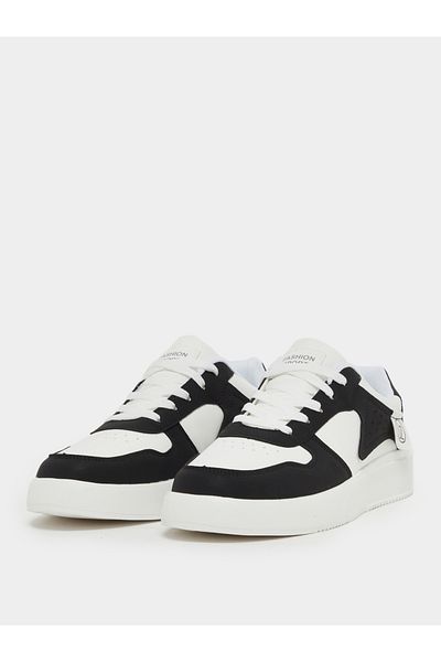 Styli Abstract Color Block Lace Up Sneakers