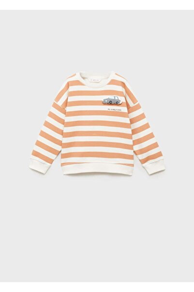 MANGO Baby Çizgi film karakterli pamuklu sweatshirt