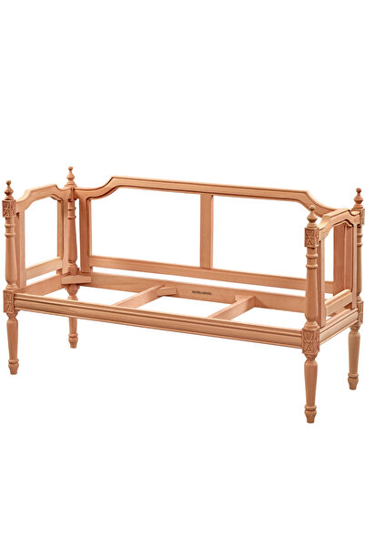 Mobilya Baba Taht Koltuk Cilasız Ham Ahşap