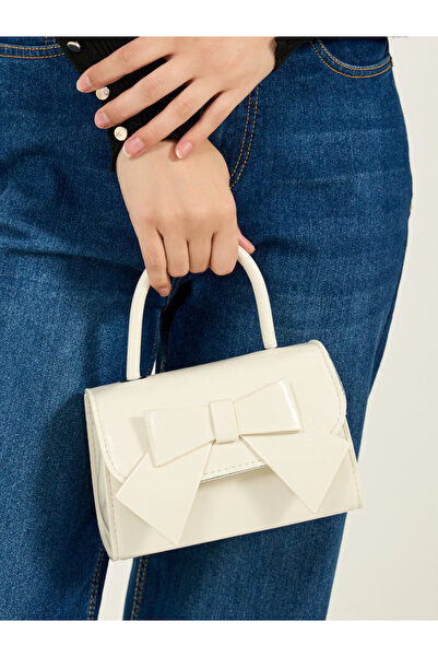 Styli Ribbon Accent Handbag with Top Handle