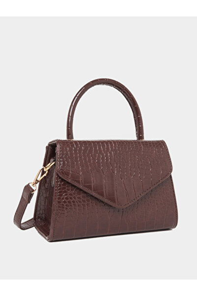 Styli Textured Handbag with Detachable Strap
