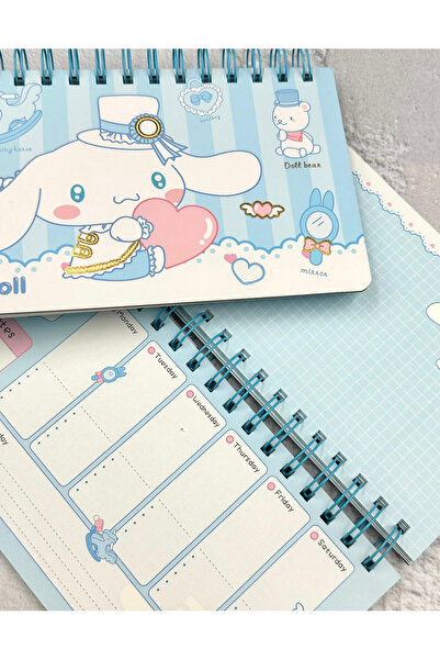 ZeCo Collection Weekly Planner Spiral Notebook with Cinnamoroll
