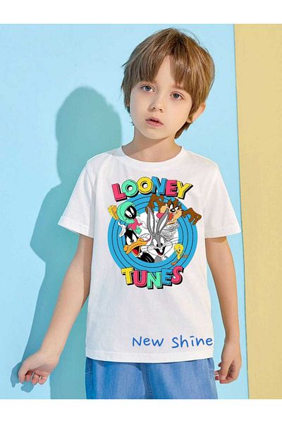 New Shine Δώρο 1 μπλουζάκι για αγορές 6 και άνω στο καλάθι - Παιδικό μπλουζάκι με κοντό μανίκι με στάμπα