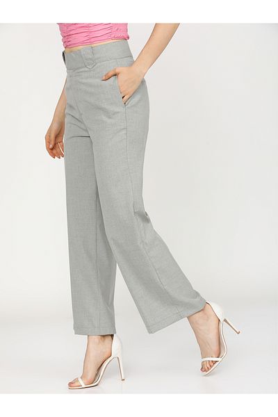 Tokyo Talkies By Styli High Rise Flared Trousers