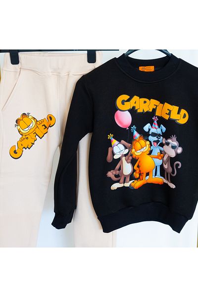 BookOrBook Garfield and Friends 3 Thread Raster Premium Quality Kids Tracksuit Set