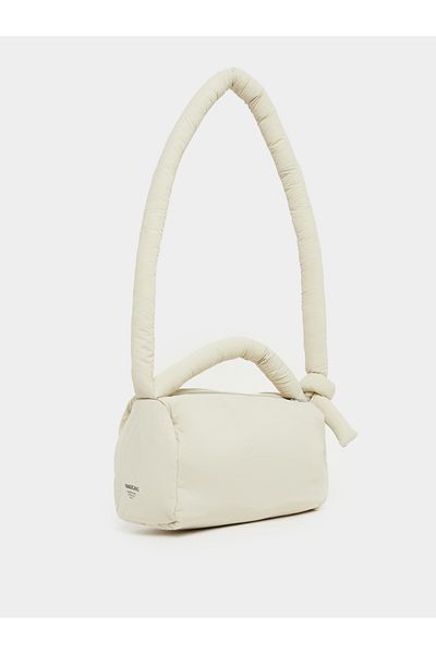 Styli Minimal Print Handbag with Knotted Strap