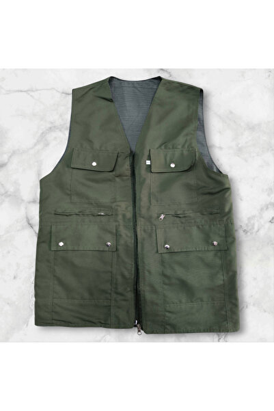ankays Багатокишеньковий мисливський жилет, ручної роботи жилет, мисливський жилет, робочий жилет, садовий жилет, будівельний жилет