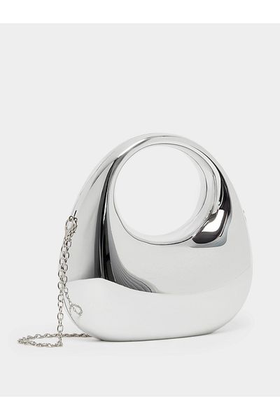 Styli Metallic Handbag with Chain Strap